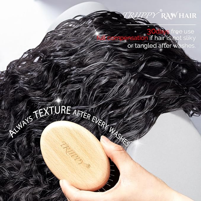 Raw hair bundles water wave