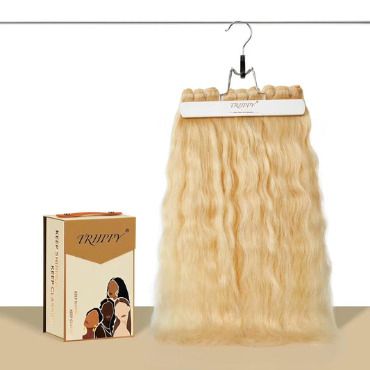 TRIIPPY Natural Honey Blonde Bundles Human Hair,100% Vietnamese Raw Human Hair Natural Body Wave Sew in Weave 3 Bundles,5X Lifespan Over Regular 613 Hair,No.1 Raw Hair Brand On Amazon