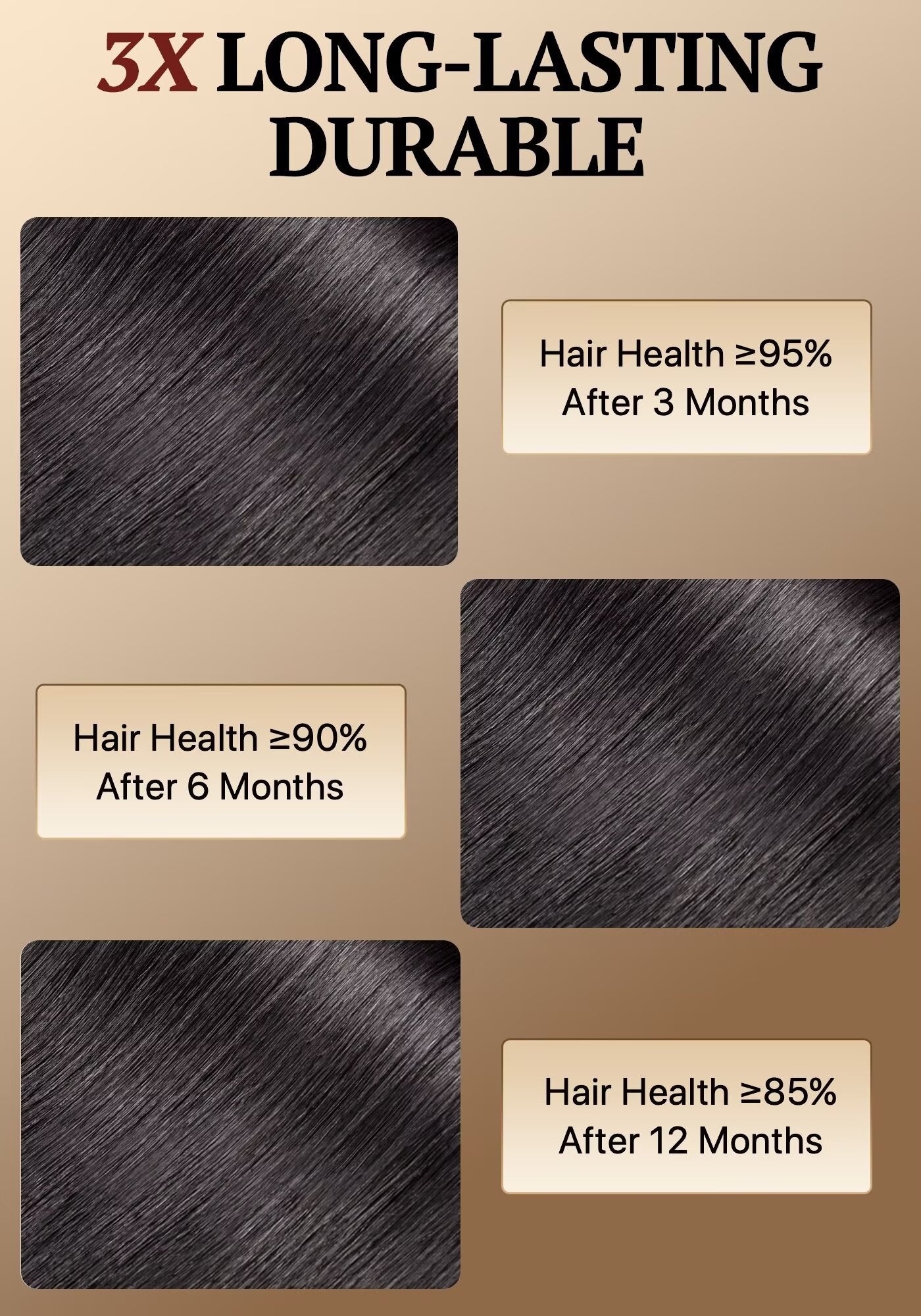 TRIIPPY Straight Bundles Human Hair,100% Raw Cambodian Hair Sew In Weave Single Bundle,Triple The Lifespan Over Regular Virgin Hair Bundle,No.1 Raw Hair Brand On Amazon(Natural Color)